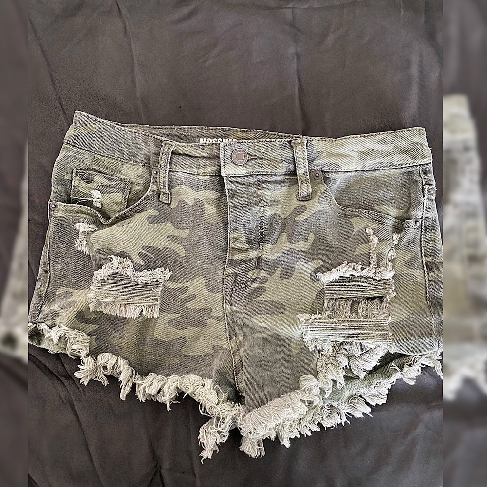 Mossimo Camo , High waisted & distressed shorts
